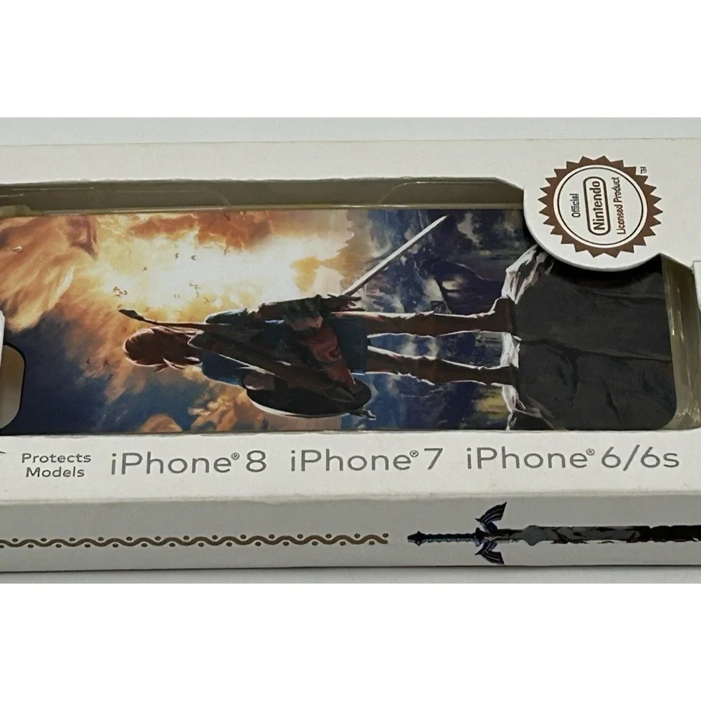 Zelda Breath of the Wild LINK iPhone 8 7 6/6s Secure Case Tech Traveler Clear In